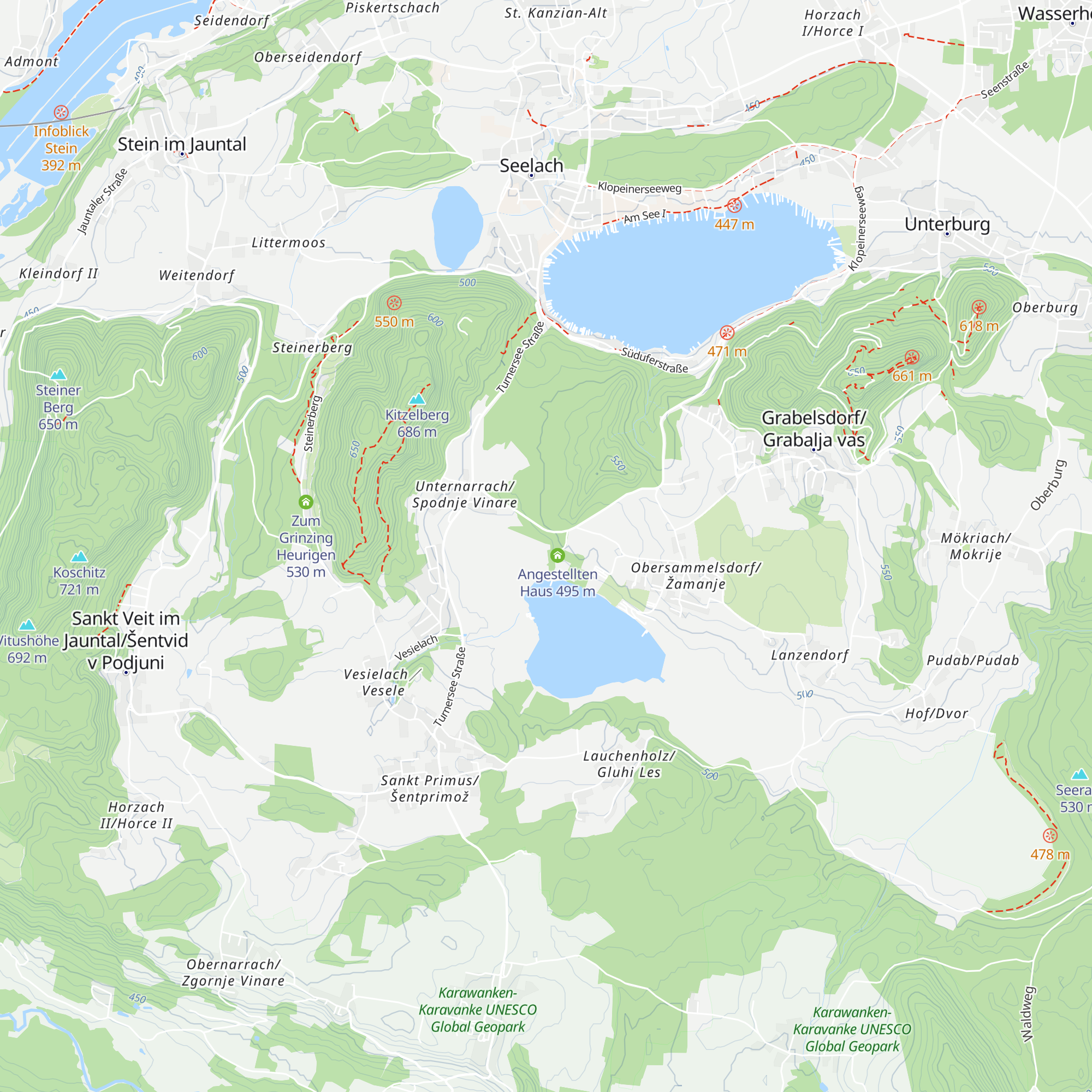 Waldhaus map