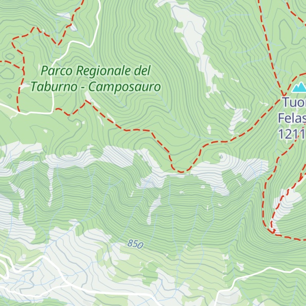Map of Monte Gaudello