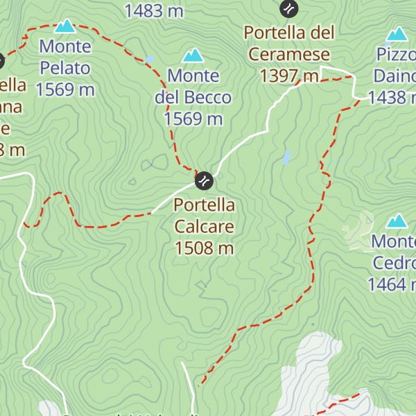 Map of Monte Calcare