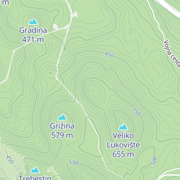 Map of Malo Lukovište