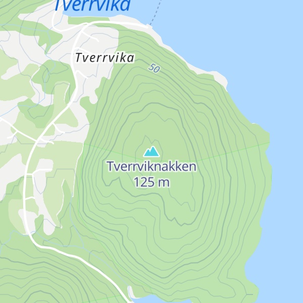 Map of Tverrviknakken