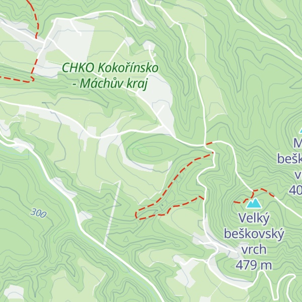 Map of Kamenný vrch