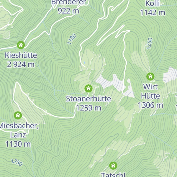 Map of Stoanerhütte