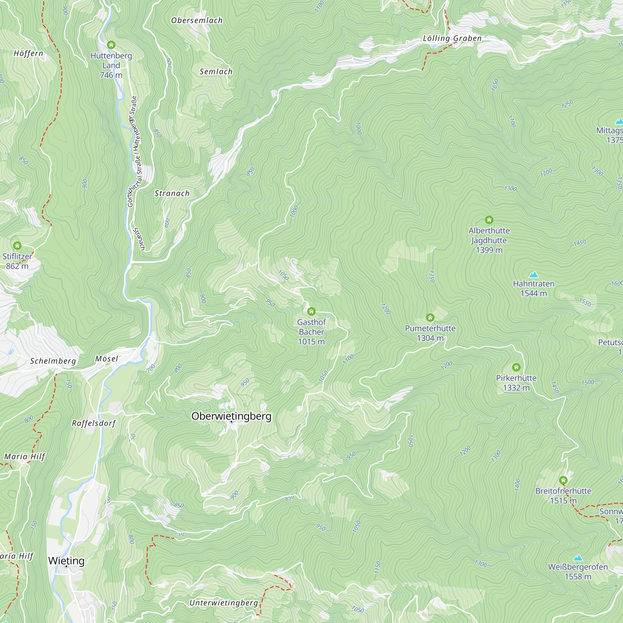 Gasthof Bacher map