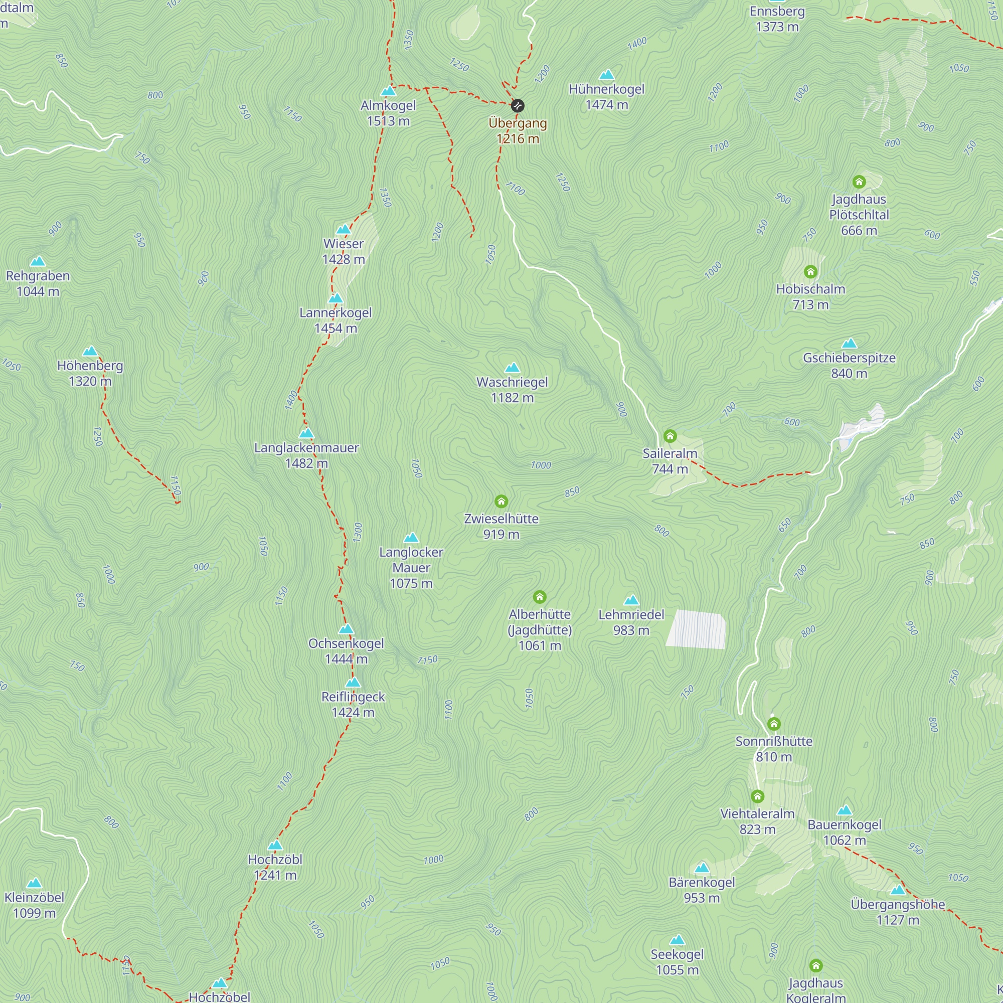 Zwieselhütte map