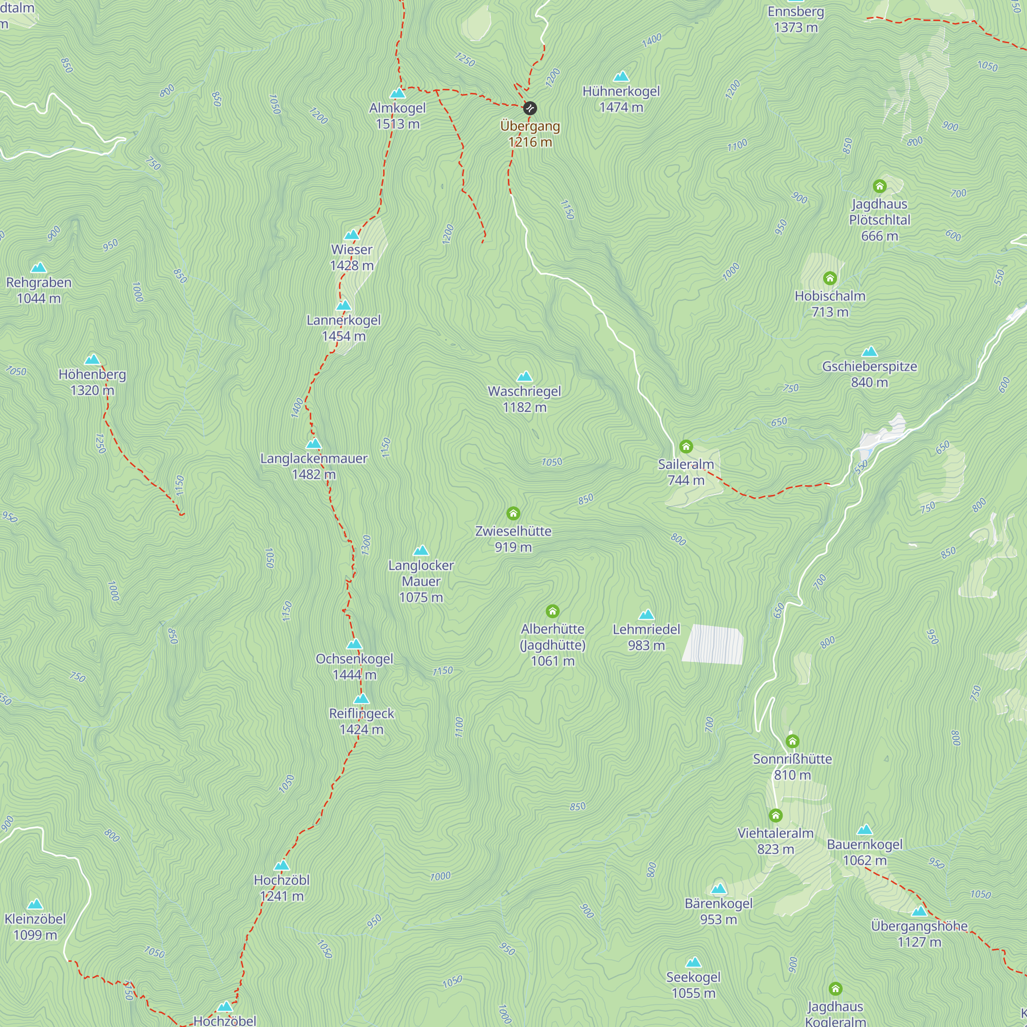 Zwieselhütte map