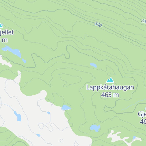 Map of Østre Storrishaugen