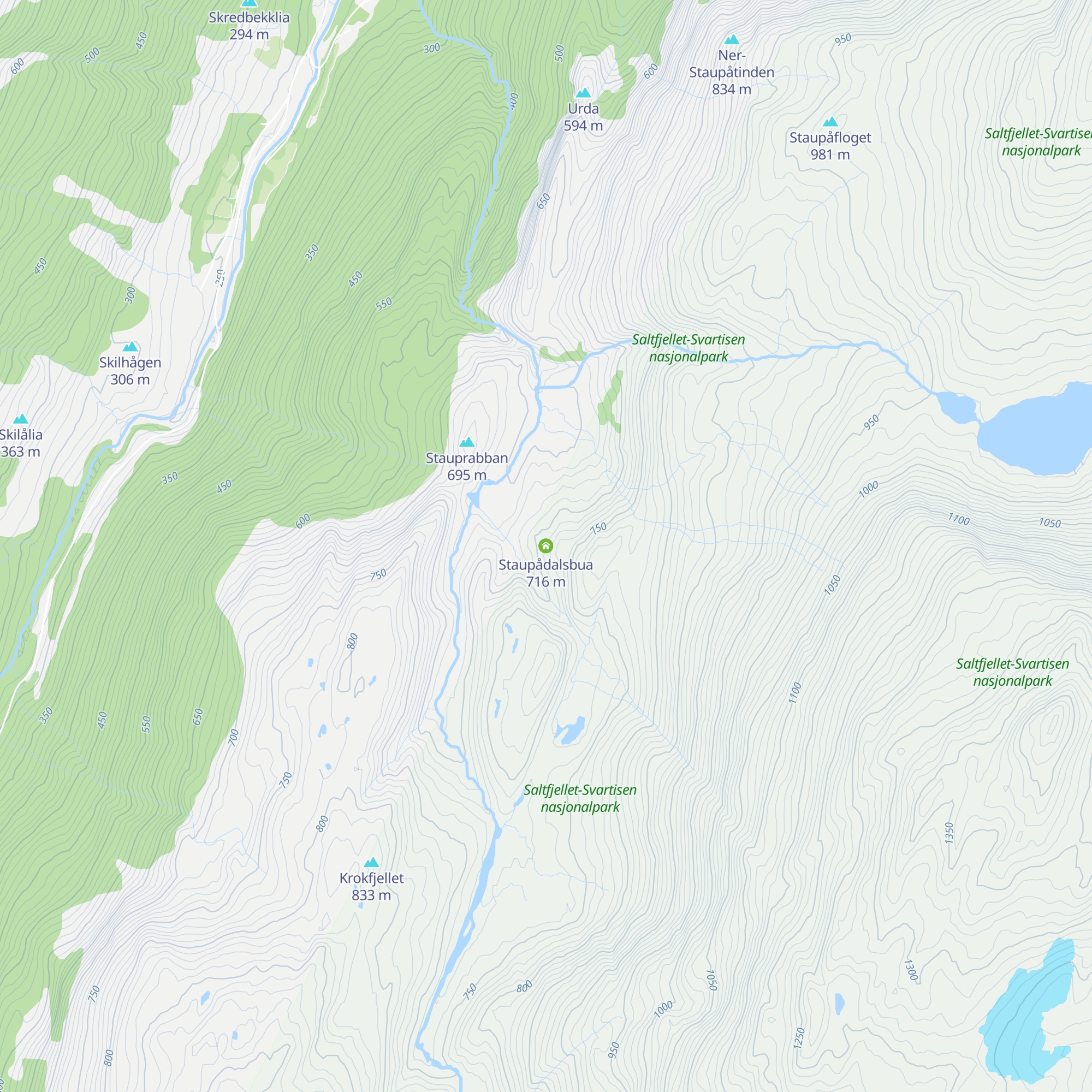 Staupådalsbua map