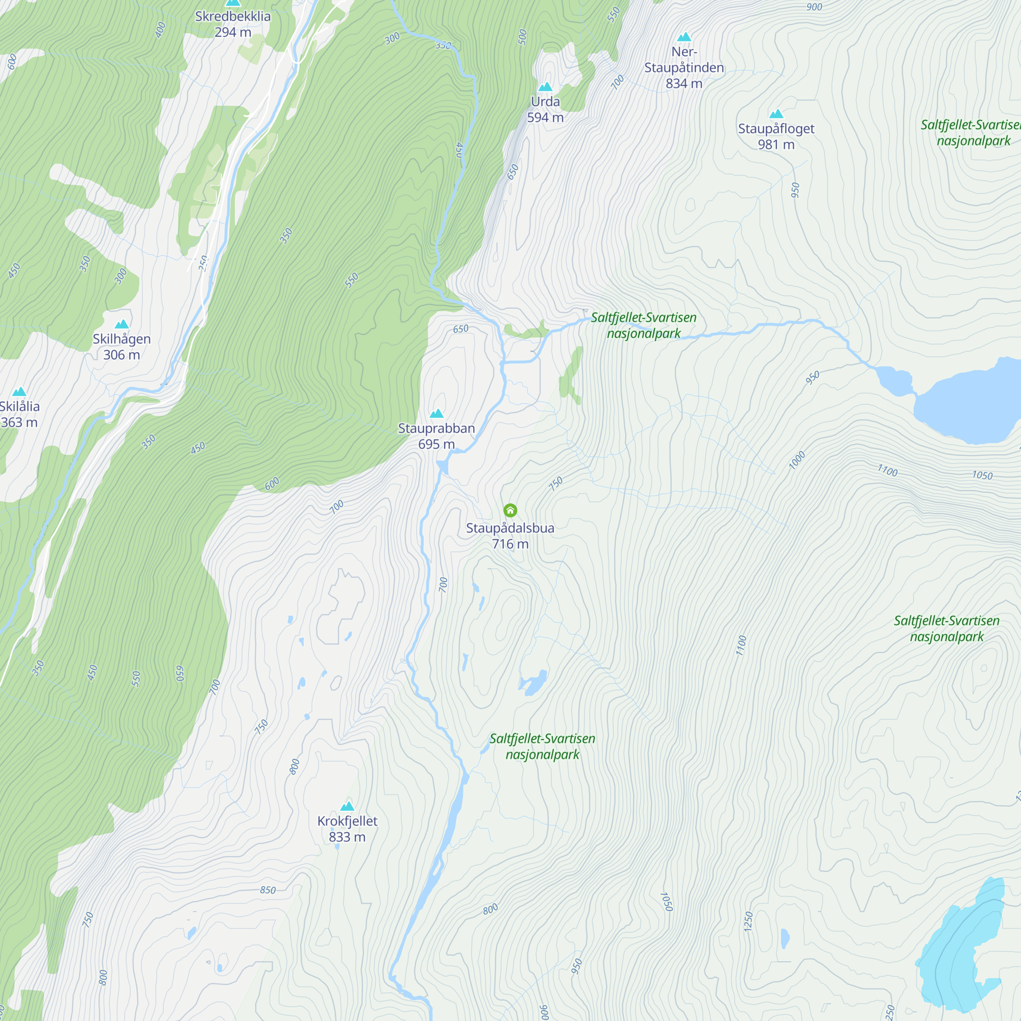 Staupådalsbua map