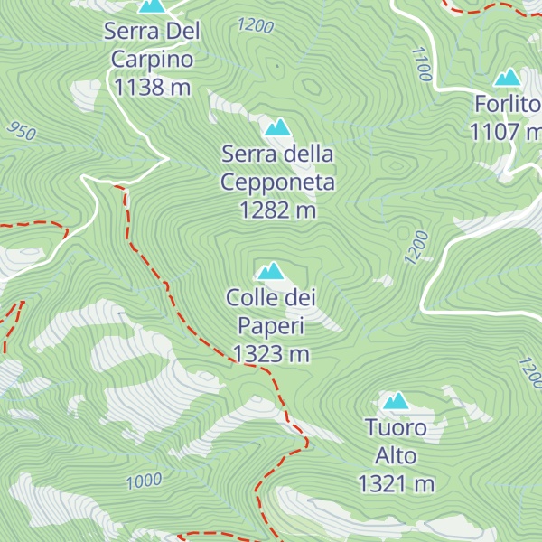 Map of Colle dei Paperi