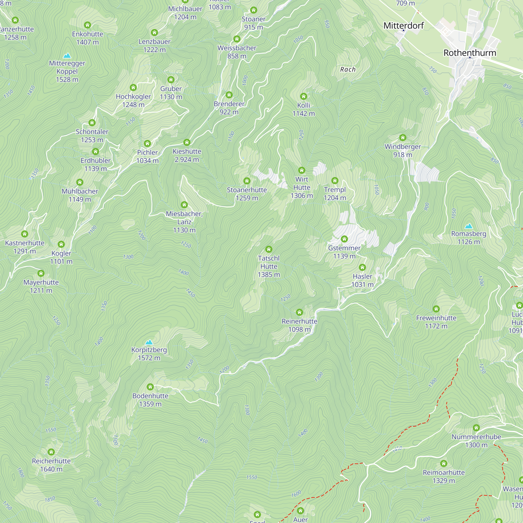Geisruckhütte map