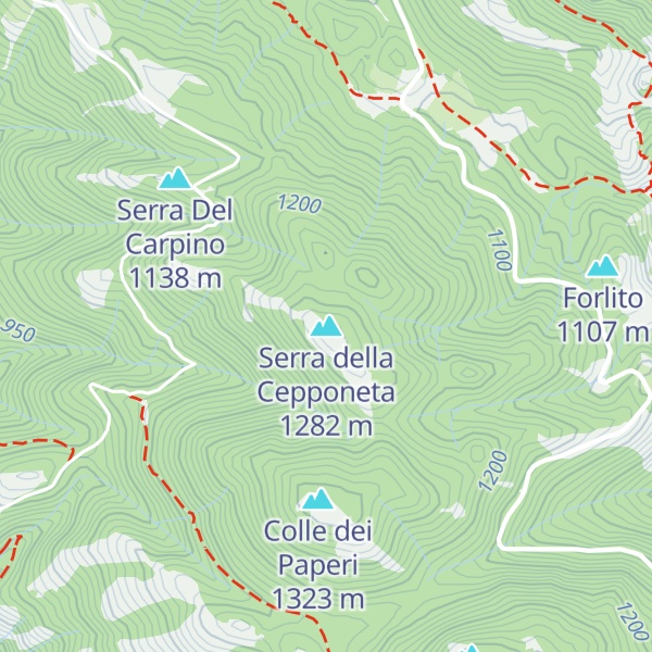 Map of Serra della Cepponeta