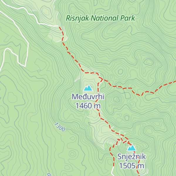Map of Međuvrhi