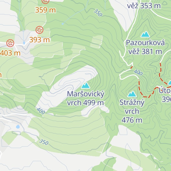 Map of Maršovický vrch