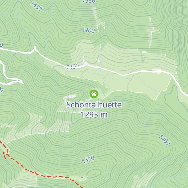 Map of Schöntalhuette