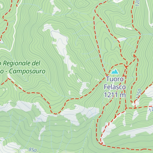 Map of Monte Rosa
