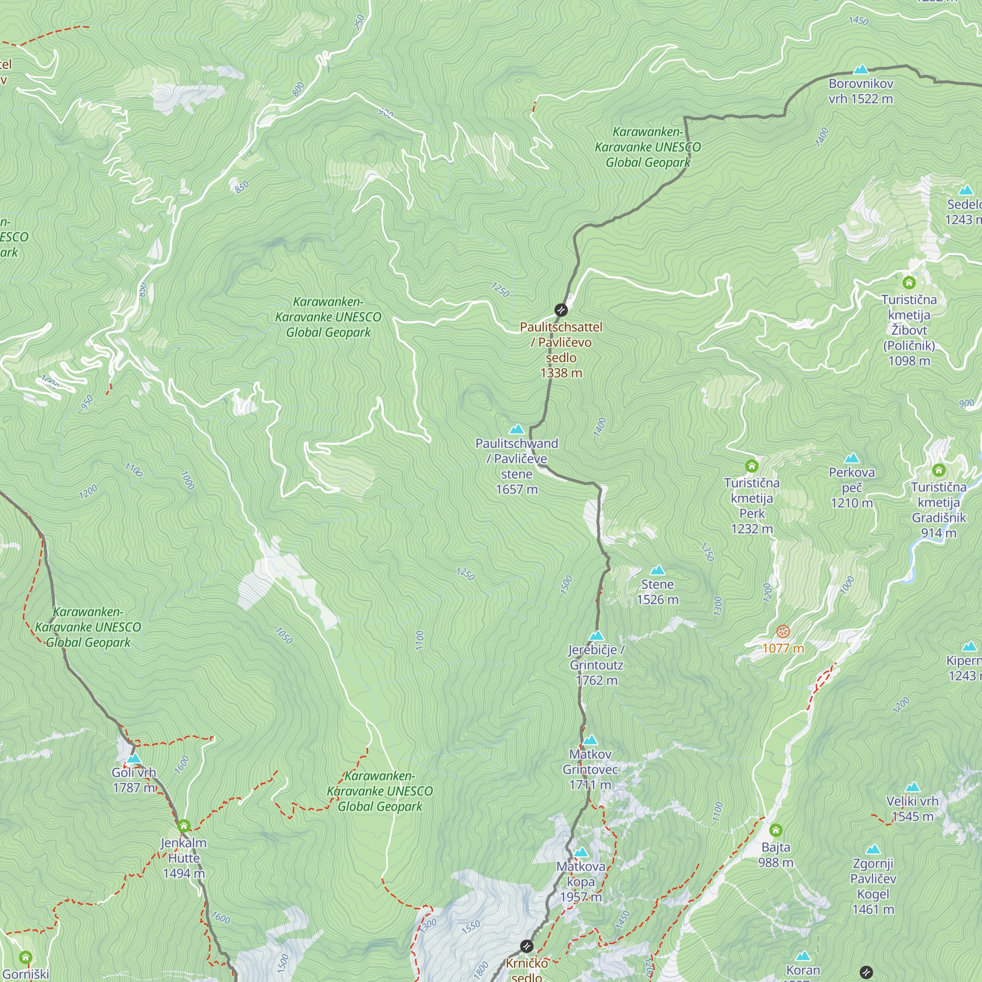 Lesnikhütte map