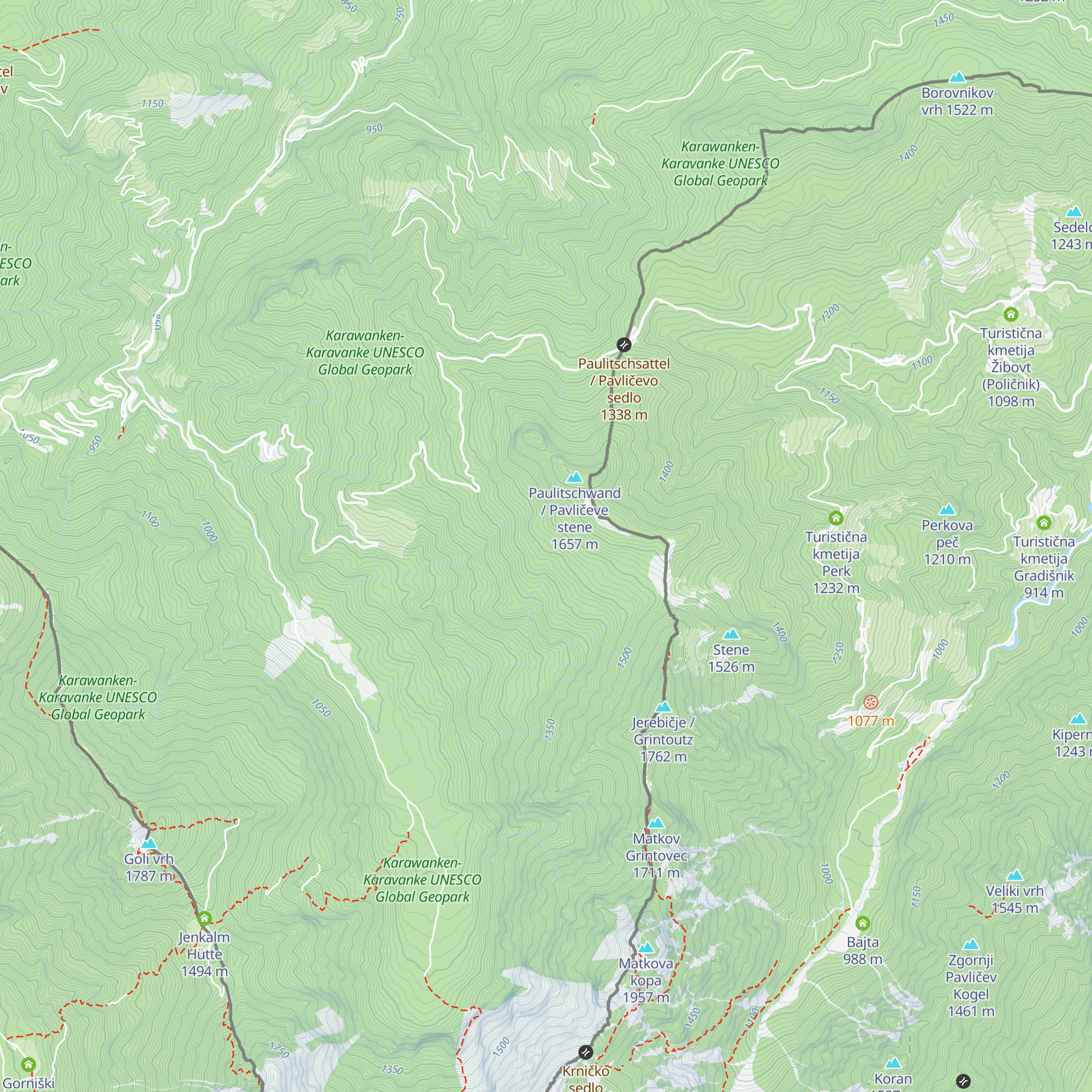 Lesnikhütte map