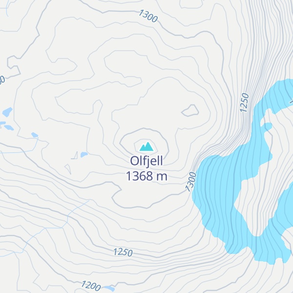 Map of Olfjell