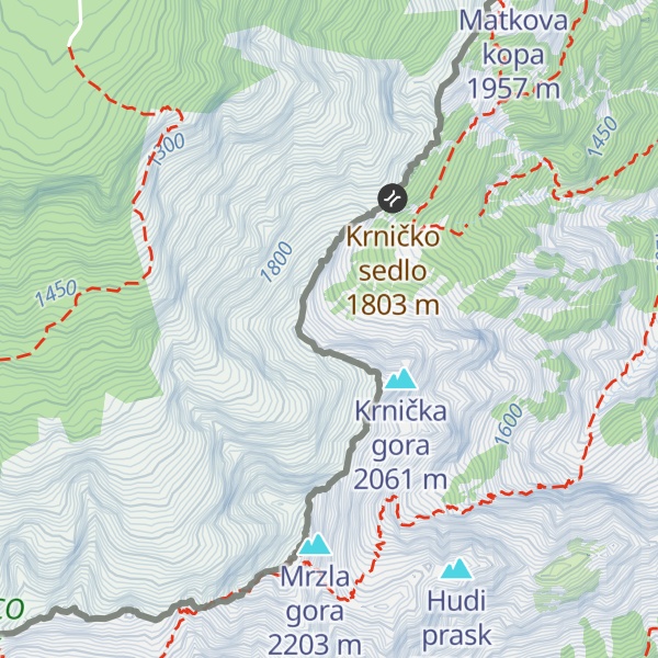 Map of Matkova krnica