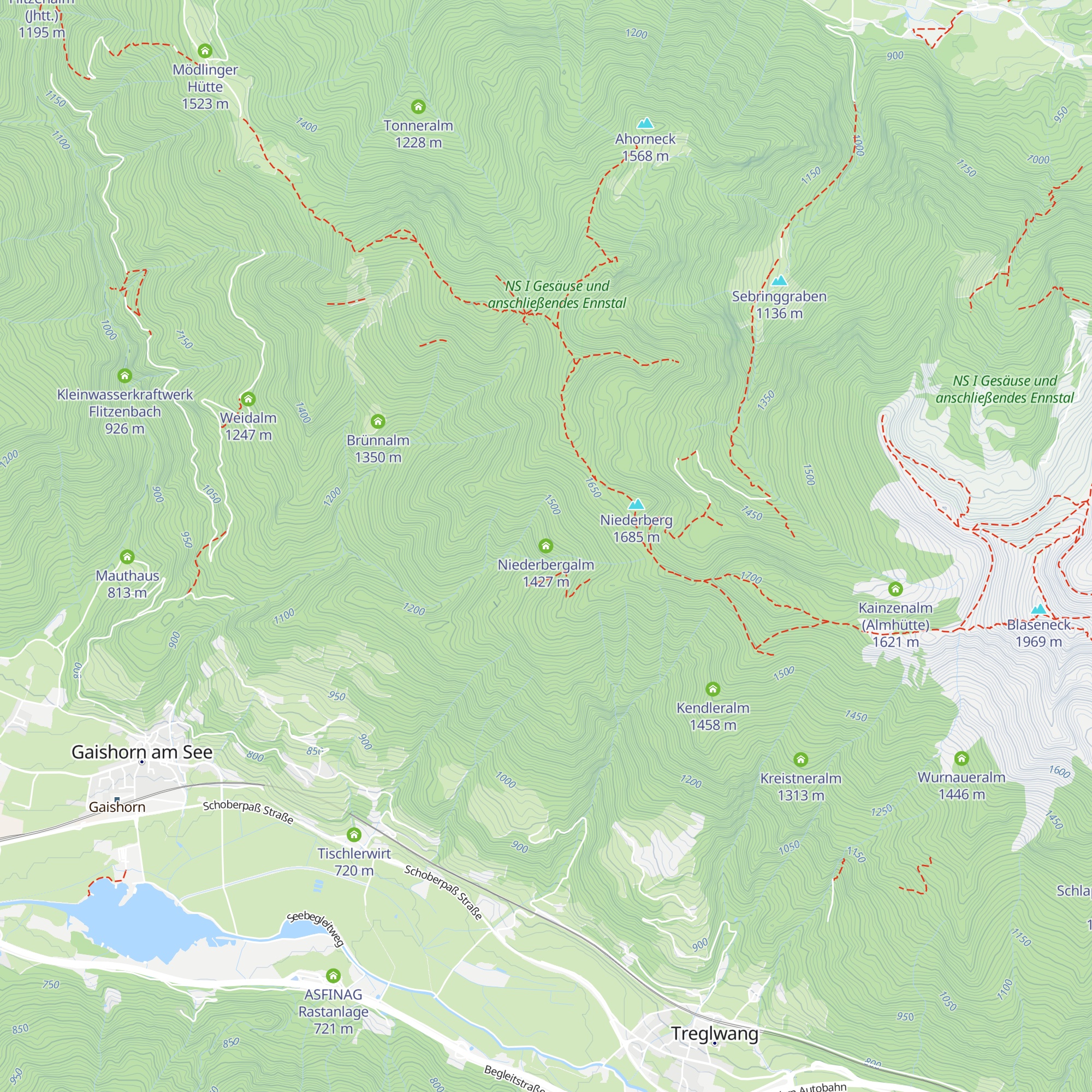 Niederbergalm map
