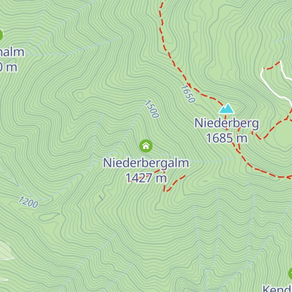 Map of Niederbergalm