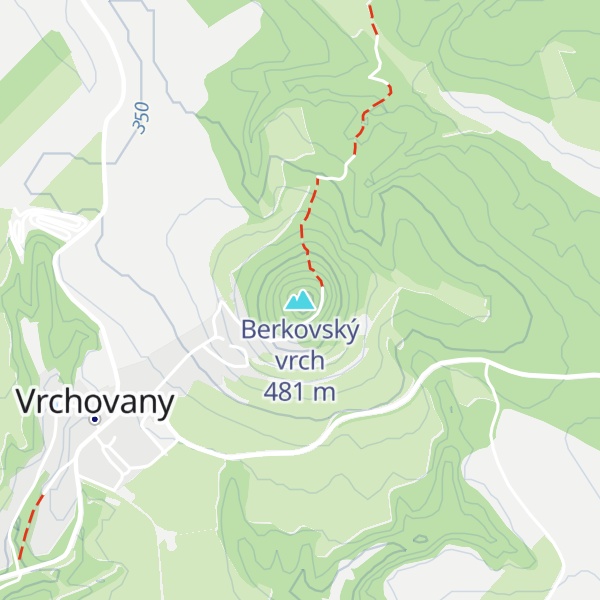 Map of Berkovský vrch