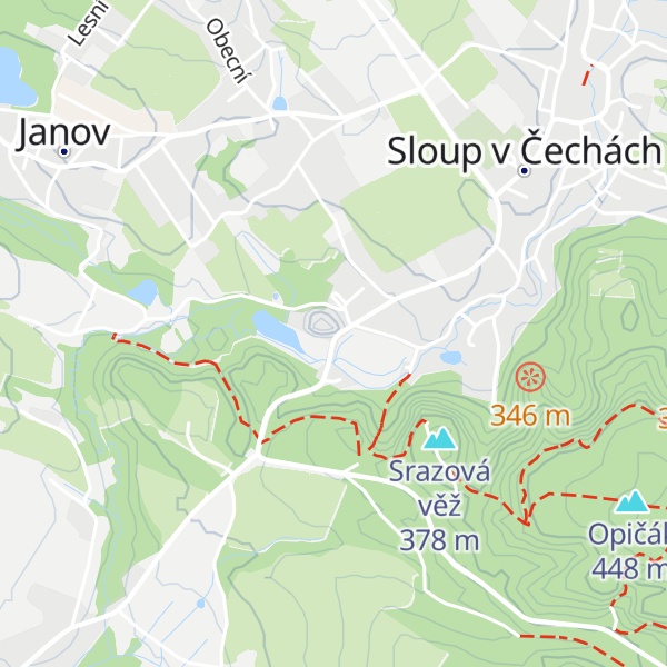 Map of Chata pod hradem