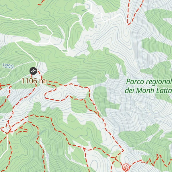 Map of Monte Candelitto
