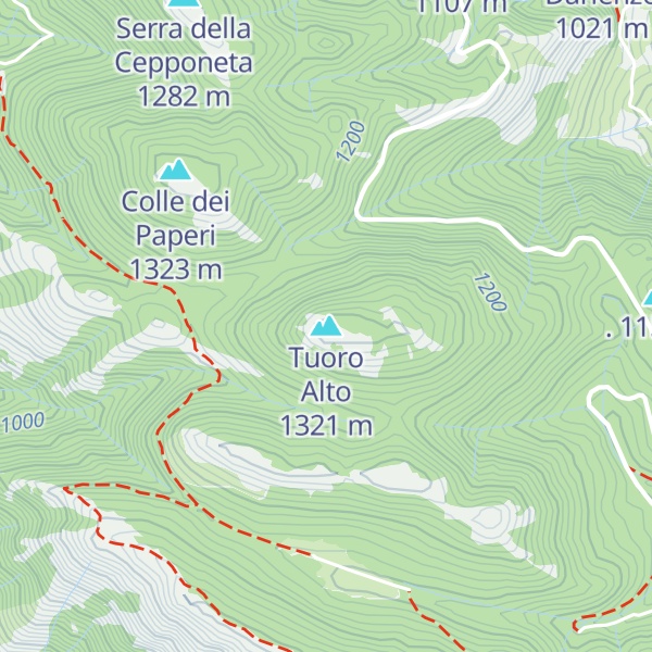 Map of Tuoro Alto