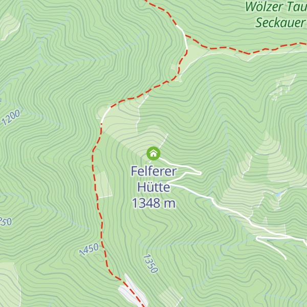 Map of Felferer Hütte