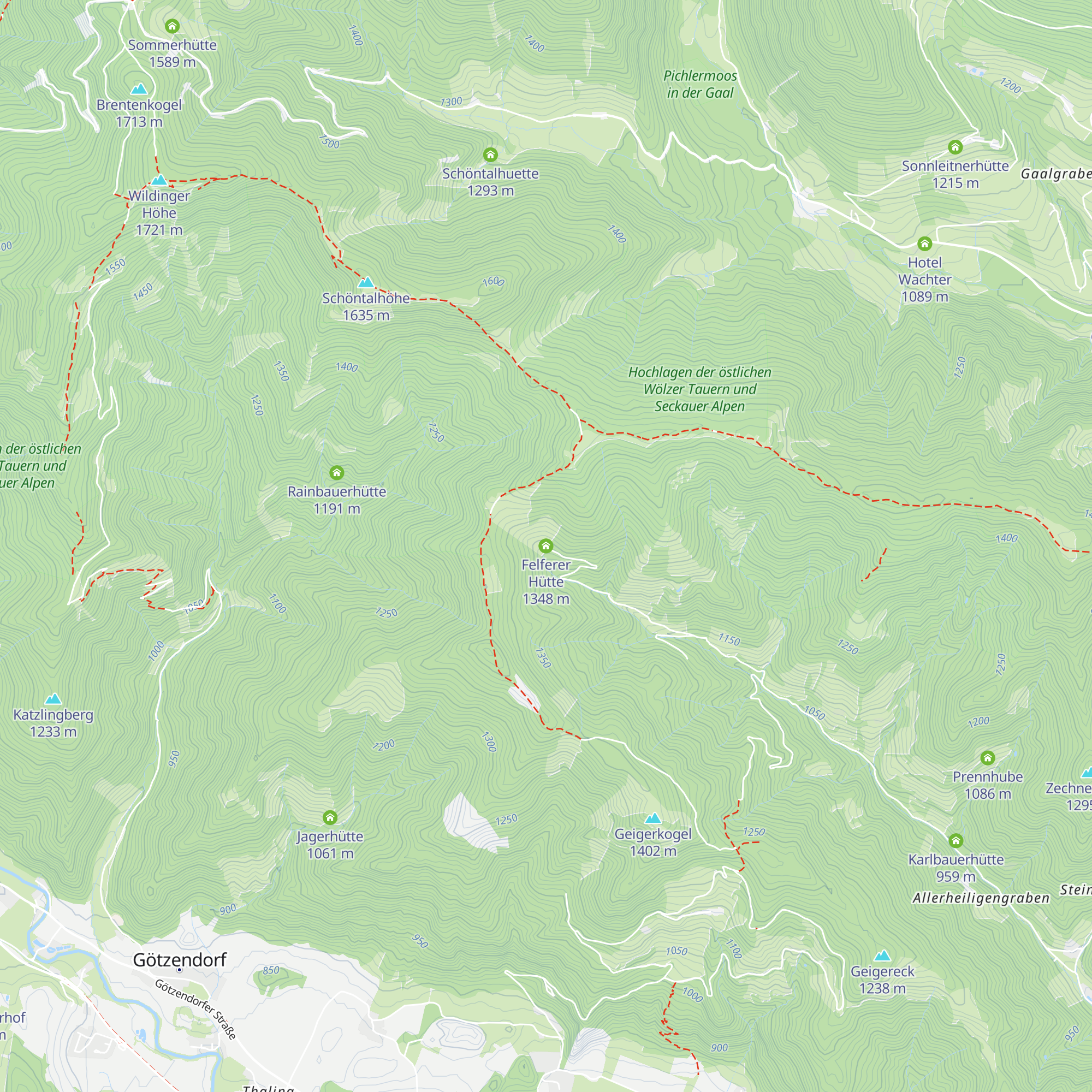 Felferer Hütte map