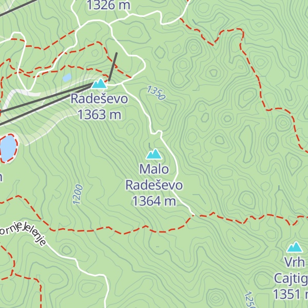 Map of Malo Radeševo