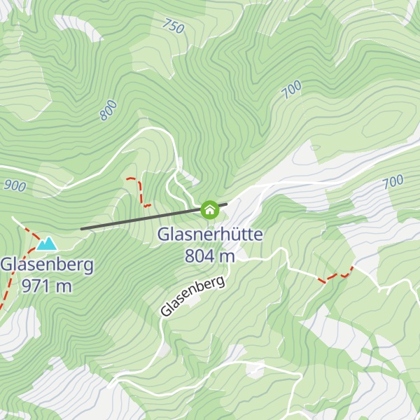 Map of Glasnerhütte