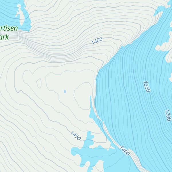 Map of Stormdalsfjellet