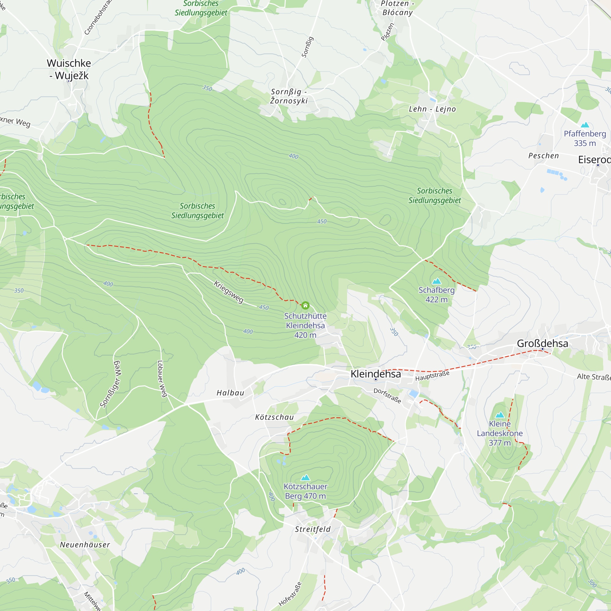 Schutzhütte Kleindehsa map