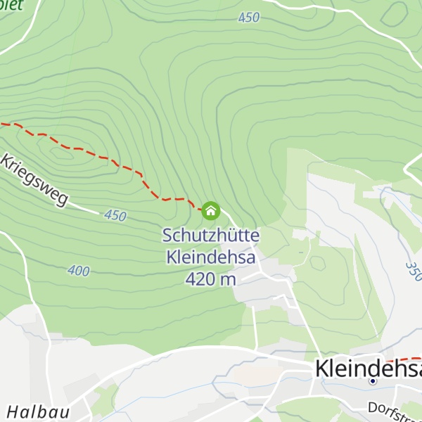 Map of Schutzhütte Kleindehsa