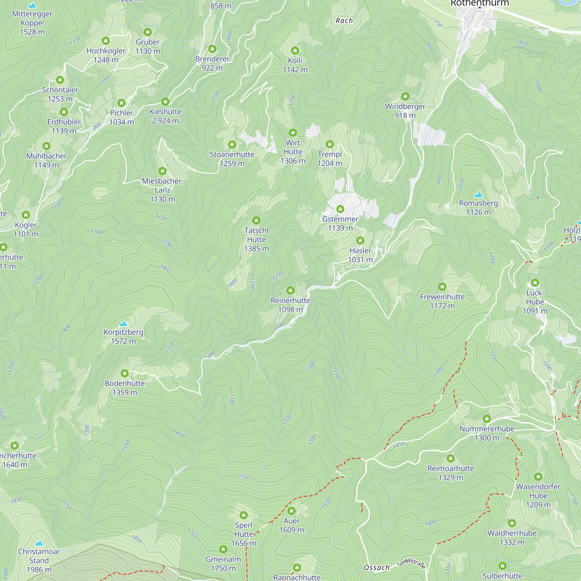 Reinerhütte map