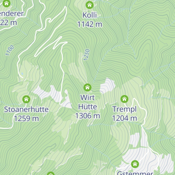Map of Wirt Hütte