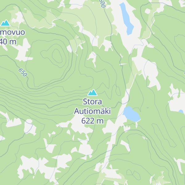 Map of Stora Autiomäki