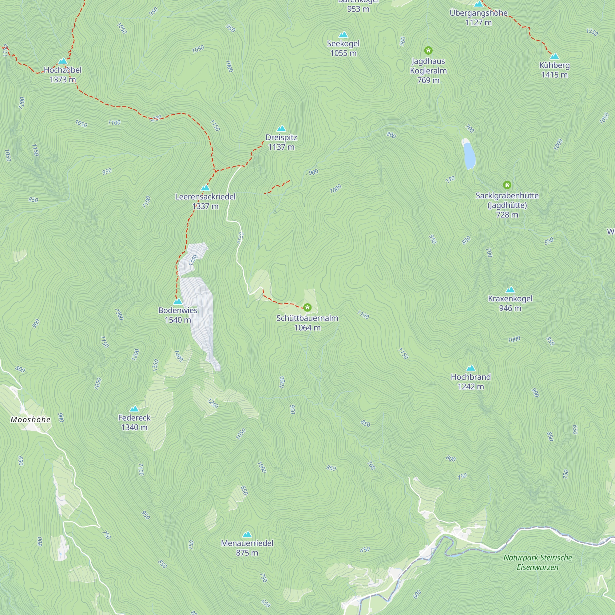 Schüttbauernalm map