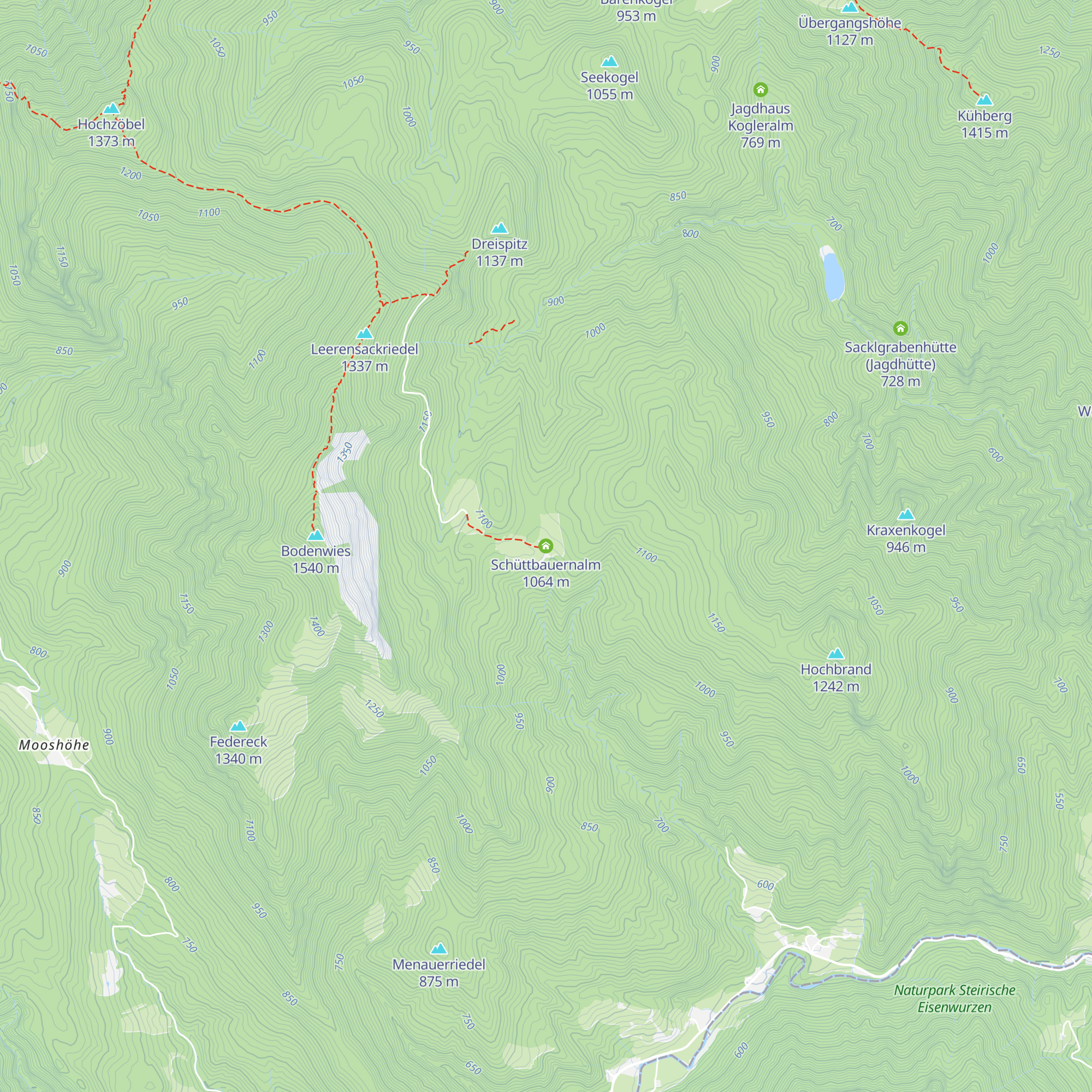 Schüttbauernalm map