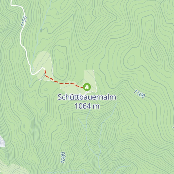 Map of Schüttbauernalm