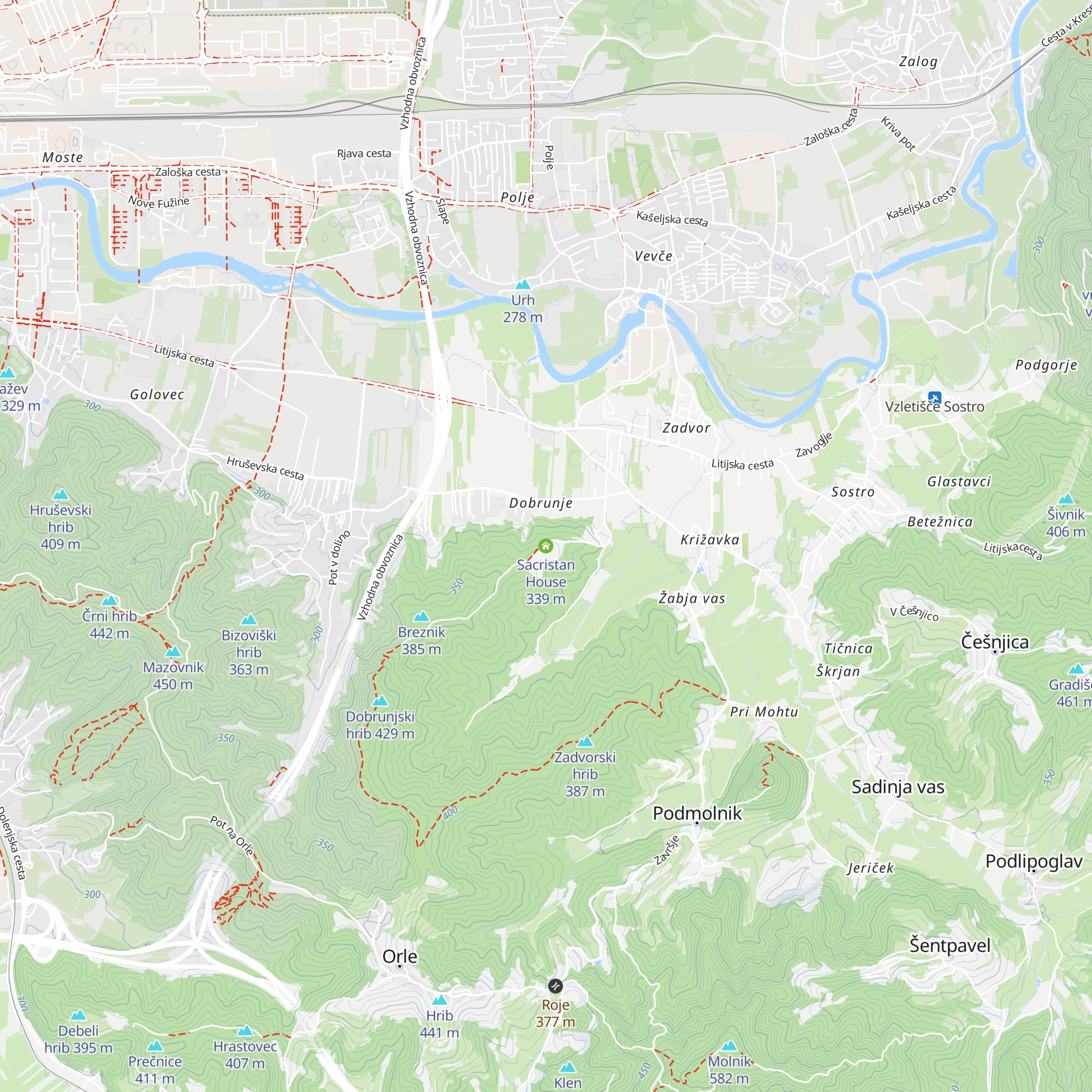 Sacristan House map