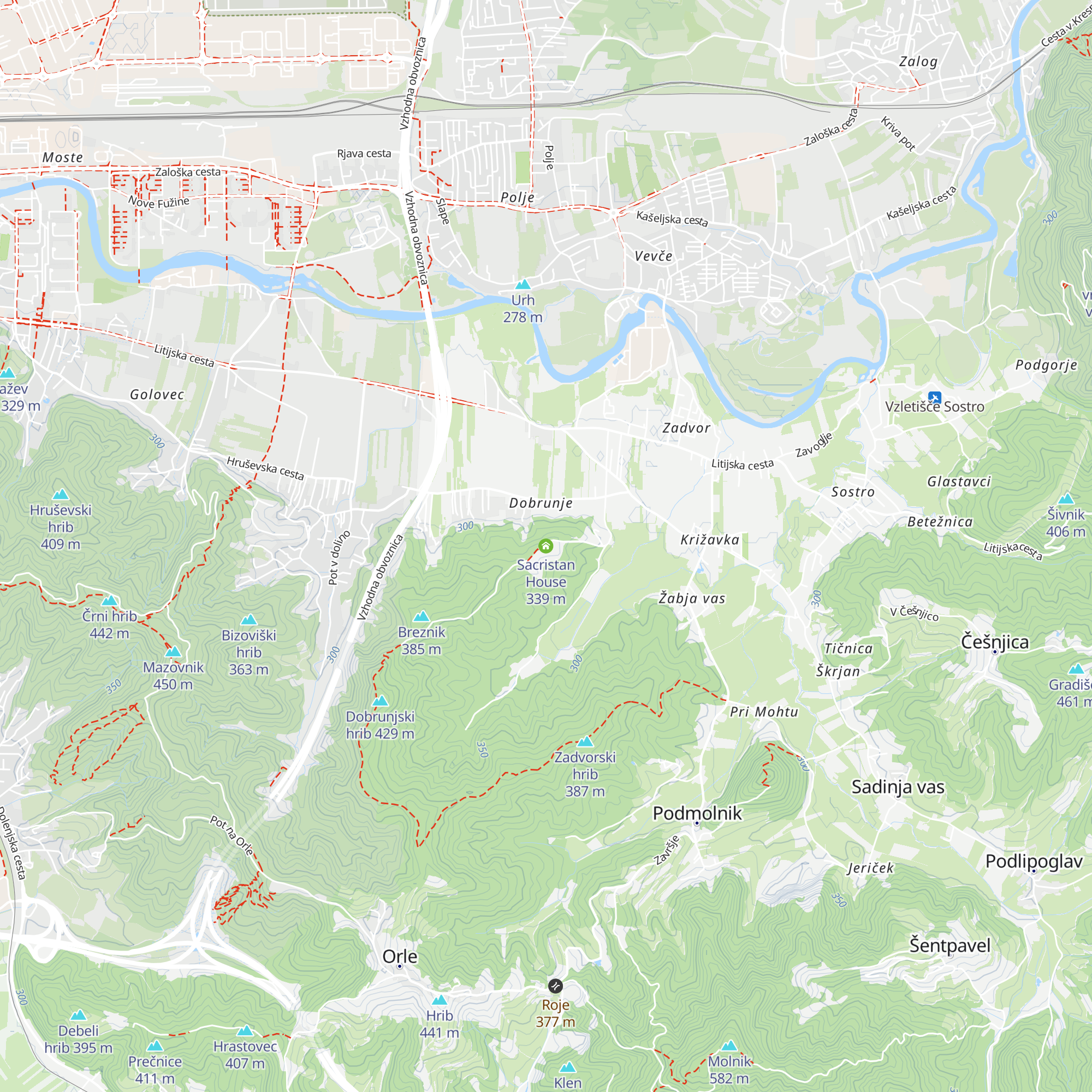Sacristan House map