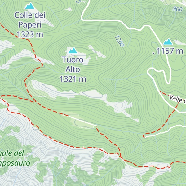 Map of Tuoro Verro