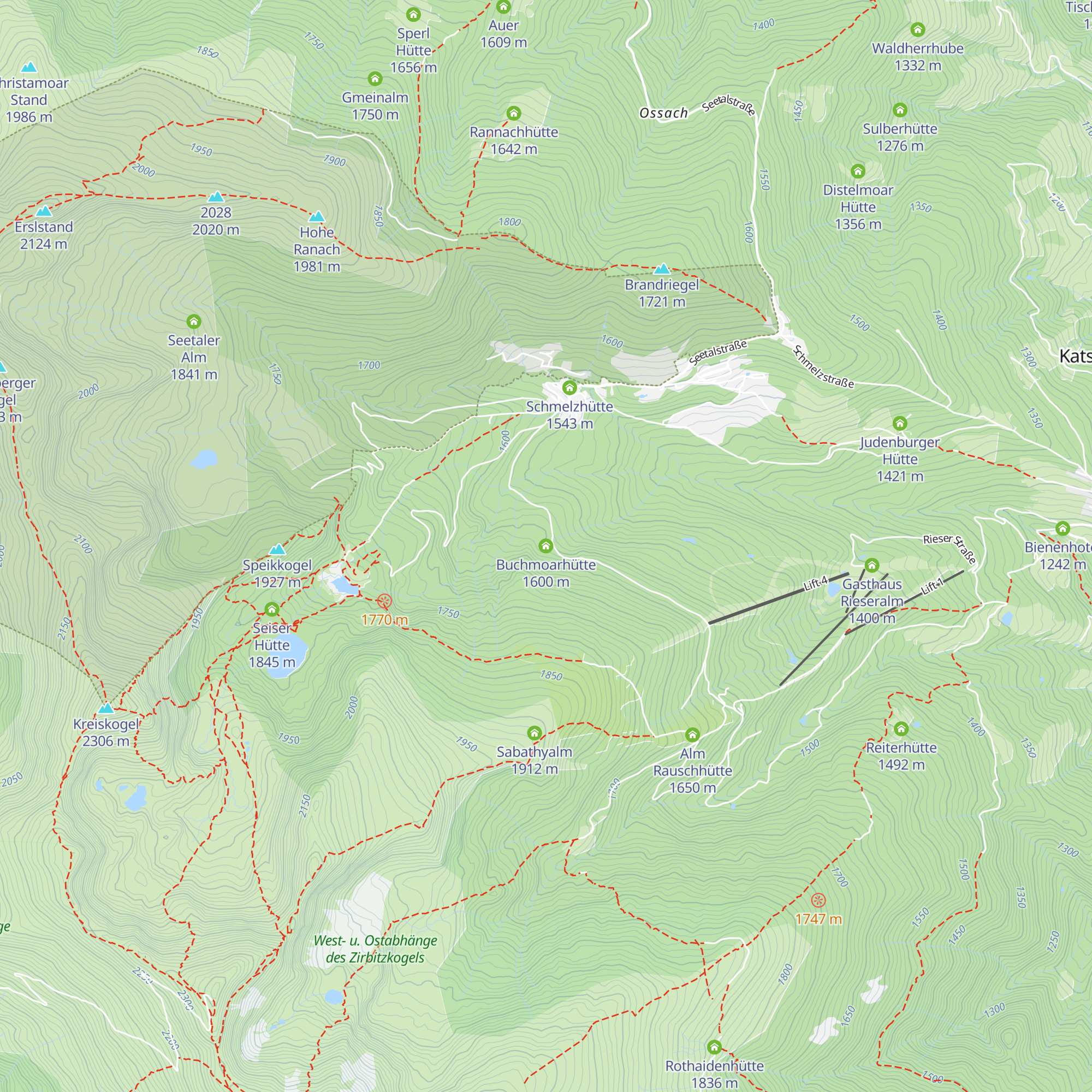 Buchmoarhütte map