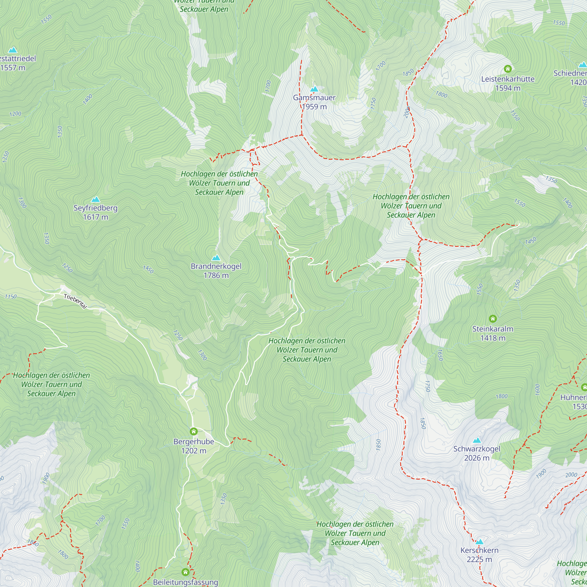 Hauptwasserfassung Königsbach map