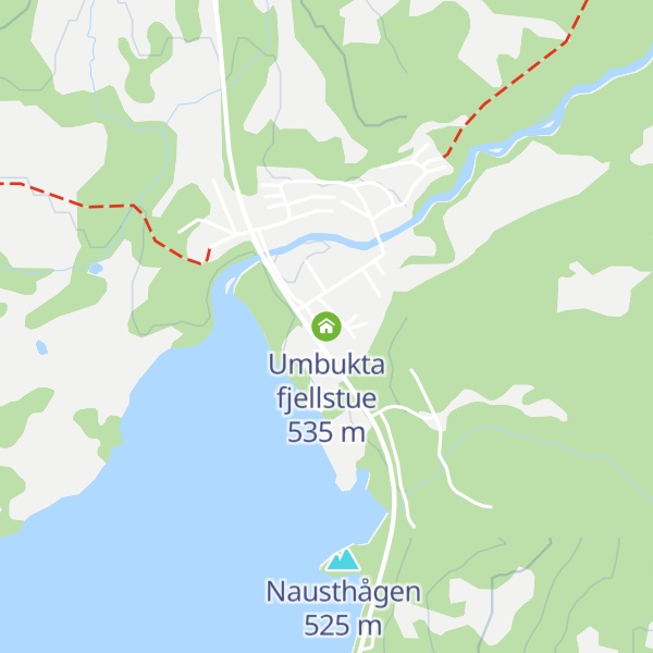 Map of Umbukta fjellstue