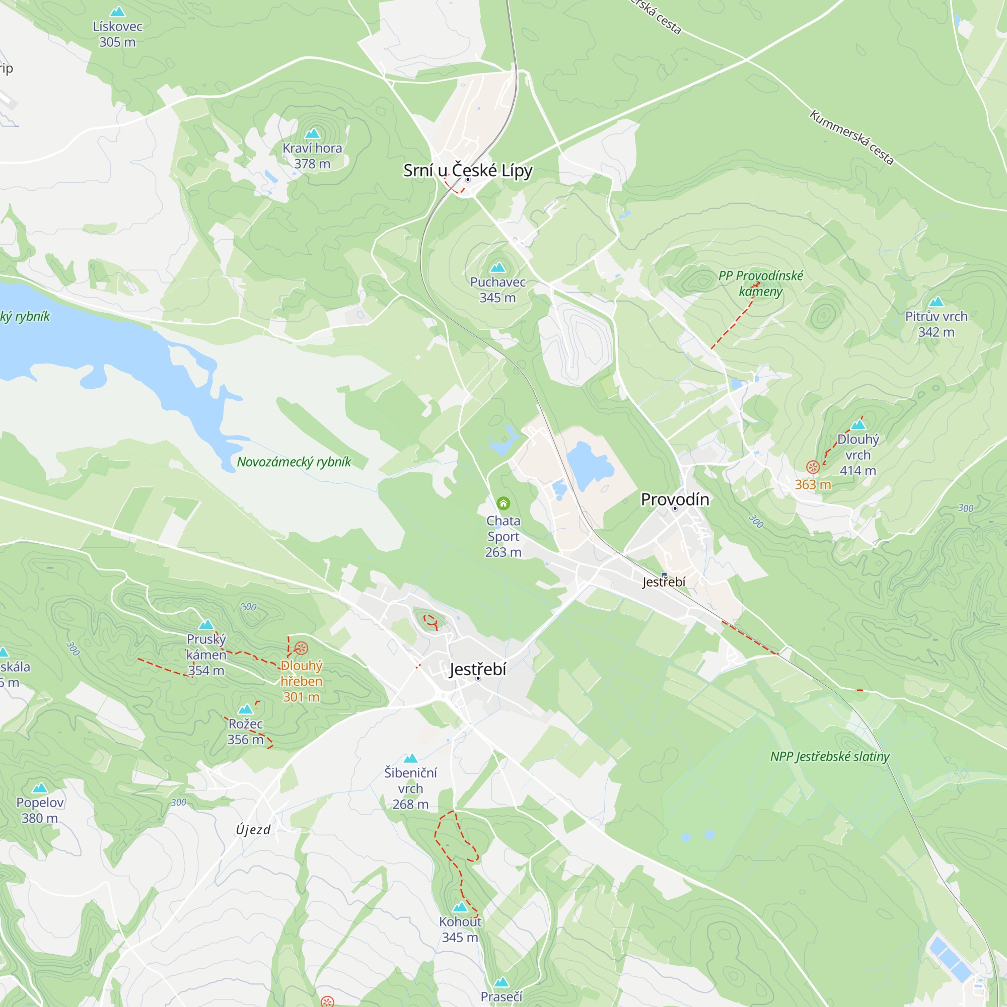 Chata Sport map